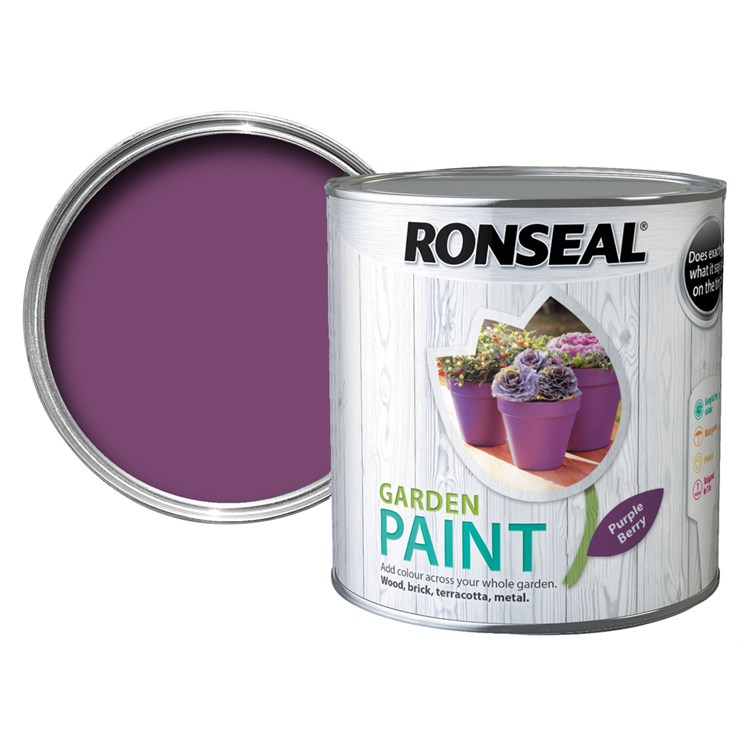 Ronseal Garden Paint Purple Berry 2.5Ltr